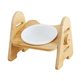 Maxbell Cat Dog Bowl Raised Drinking Feeding Dish Tilted Elevated Pet Food Feeder Single Bowl