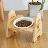 Maxbell Cat Dog Bowl Raised Drinking Feeding Dish Tilted Elevated Pet Food Feeder Single Bowl