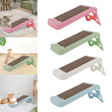 Maxbell Cat Scratcher Cardboard Lounge Scratch Ramp for Sofa Protection Play Kitten Pink