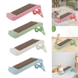Maxbell Cat Scratcher Cardboard Lounge Scratch Ramp for Sofa Protection Play Kitten Pink
