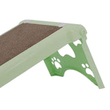 Maxbell Cat Scratcher Cardboard Lounge Scratch Ramp for Sofa Protection Play Kitten Green