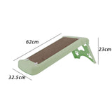 Maxbell Cat Scratcher Cardboard Lounge Scratch Ramp for Sofa Protection Play Kitten Green