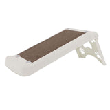 Maxbell Cat Scratcher Cardboard Lounge Scratch Ramp for Sofa Protection Play Kitten White