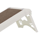 Maxbell Cat Scratcher Cardboard Lounge Scratch Ramp for Sofa Protection Play Kitten White