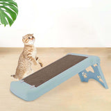 Maxbell Cat Scratcher Cardboard Lounge Scratch Ramp for Sofa Protection Play Kitten Blue
