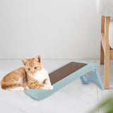 Maxbell Cat Scratcher Cardboard Lounge Scratch Ramp for Sofa Protection Play Kitten Blue