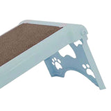 Maxbell Cat Scratcher Cardboard Lounge Scratch Ramp for Sofa Protection Play Kitten Blue