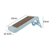 Maxbell Cat Scratcher Cardboard Lounge Scratch Ramp for Sofa Protection Play Kitten Blue