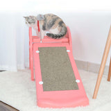 Maxbell Cat Scratch Ramp Slide Durable Bed Scratch Board for Exercise Toys Cats Pink