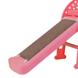 Maxbell Cat Scratch Ramp Slide Durable Bed Scratch Board for Exercise Toys Cats Pink