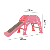 Maxbell Cat Scratch Ramp Slide Durable Bed Scratch Board for Exercise Toys Cats Pink