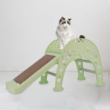 Maxbell Cat Scratch Ramp Slide Durable Bed Scratch Board for Exercise Toys Cats Matcha Yellow