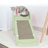 Maxbell Cat Scratch Ramp Slide Durable Bed Scratch Board for Exercise Toys Cats Matcha Yellow