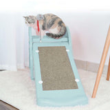 Maxbell Cat Scratch Ramp Slide Durable Bed Scratch Board for Exercise Toys Cats Blue