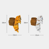 Maxbell Cat Aquarium Landscape Ornaments Storage Decor Resin for Aquarium Lovers white