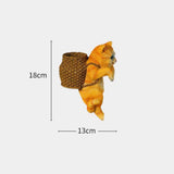 Maxbell Cat Aquarium Landscape Ornaments Storage Decor Resin for Aquarium Lovers yellow