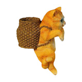 Maxbell Cat Aquarium Landscape Ornaments Storage Decor Resin for Aquarium Lovers yellow