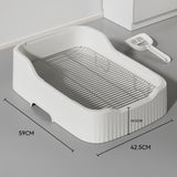 Maxbell Mesh Dog Toilet for Small and Medium Dogs Easy to Clean with Protection Wall White