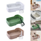 Maxbell Mesh Dog Toilet for Small and Medium Dogs Easy to Clean with Protection Wall White
