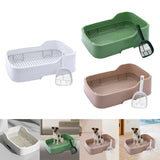 Maxbell Mesh Dog Toilet for Small and Medium Dogs Easy to Clean with Protection Wall White