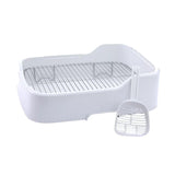 Maxbell Mesh Dog Toilet for Small and Medium Dogs Easy to Clean with Protection Wall White