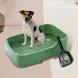 Maxbell Mesh Dog Toilet for Small and Medium Dogs Easy to Clean with Protection Wall Green
