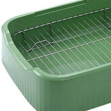 Maxbell Mesh Dog Toilet for Small and Medium Dogs Easy to Clean with Protection Wall Green