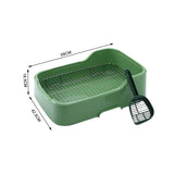 Maxbell Mesh Dog Toilet for Small and Medium Dogs Easy to Clean with Protection Wall Green