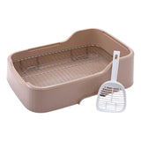 Maxbell Mesh Dog Toilet for Small and Medium Dogs Easy to Clean with Protection Wall Brown