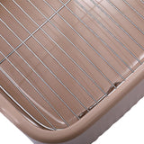 Maxbell Mesh Dog Toilet for Small and Medium Dogs Easy to Clean with Protection Wall Brown