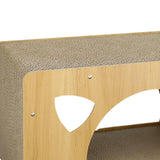 Maxbell Cat Corrugated House Scratching Bed Lounge Scratcher Cardboard for Kitty 58.5cmx26.5cmx29.5cm