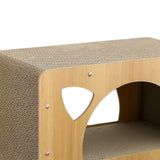 Maxbell Cat Corrugated House Scratching Bed Lounge Scratcher Cardboard for Kitty 44cmx24cmx23cm