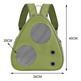 Maxbell Cat Carrier Backpack with Pocket Adjustable Shoulder Strap for Camping Green