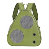 Maxbell Cat Carrier Backpack with Pocket Adjustable Shoulder Strap for Camping Green