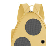 Maxbell Cat Carrier Backpack with Pocket Adjustable Shoulder Strap for Camping Yellow