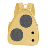 Maxbell Cat Carrier Backpack with Pocket Adjustable Shoulder Strap for Camping Yellow