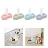 Maxbell Pets Water and Food Bowl Set Small Animals Watering Double Cats Dogs Bowls Pink