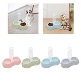 Maxbell Pets Water and Food Bowl Set Small Animals Watering Double Cats Dogs Bowls Pink