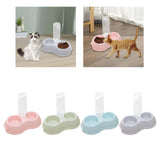 Maxbell Pets Water and Food Bowl Set Small Animals Watering Double Cats Dogs Bowls Pink