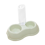 Maxbell Pets Water and Food Bowl Set Small Animals Watering Double Cats Dogs Bowls Green