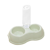 Maxbell Pets Water and Food Bowl Set Small Animals Watering Double Cats Dogs Bowls Green