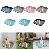 Maxbell Portable Mesh Dog Training Toilet Litter Box Small Dog Urinal with Fence Blue