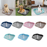 Maxbell Portable Mesh Dog Training Toilet Litter Box Small Dog Urinal with Fence Blue