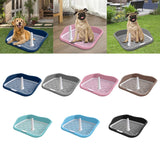 Maxbell Portable Mesh Dog Training Toilet Litter Box Small Dog Urinal with Fence Blue