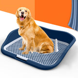 Maxbell Portable Mesh Dog Training Toilet Litter Box Small Dog Urinal with Fence Blue