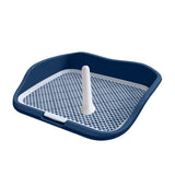 Maxbell Portable Mesh Dog Training Toilet Litter Box Small Dog Urinal with Fence Blue