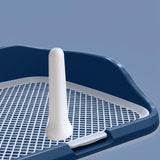 Maxbell Portable Mesh Dog Training Toilet Litter Box Small Dog Urinal with Fence Blue