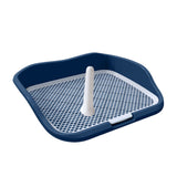 Maxbell Portable Mesh Dog Training Toilet Litter Box Small Dog Urinal with Fence Blue