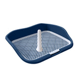Maxbell Portable Mesh Dog Training Toilet Litter Box Small Dog Urinal with Fence Blue