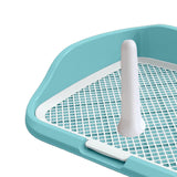 Maxbell Portable Mesh Dog Training Toilet Litter Box Small Dog Urinal with Fence Green